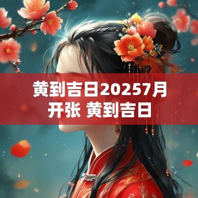 黄到吉日20257月开张 黄到吉日