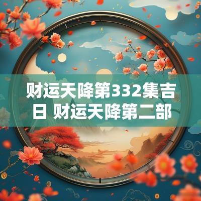 财运天降第332集吉日 财运天降第二部