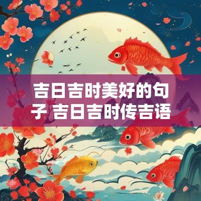 吉日吉时美好的句子 吉日吉时传吉语