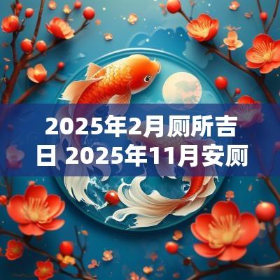 2025年2月厕所吉日 2025年11月安厕吉日