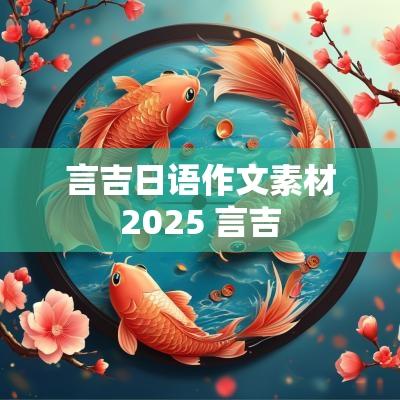言吉日语作文素材2025 言吉