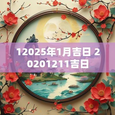 12025年1月吉日 20251211吉日