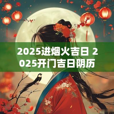 2025进烟火吉日 2025开门吉日阴历