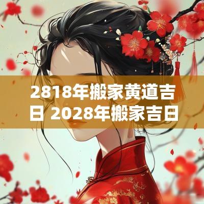 2818年搬家黄道吉日 2028年搬家吉日