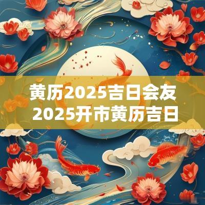黄历2025吉日会友 2025开市黄历吉日