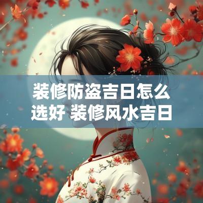装修防盗吉日怎么选好 装修风水吉日一览表
