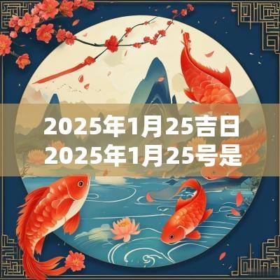2025年1月25吉日 2025年1月25号是农历多少