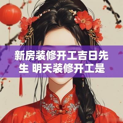 新房装修开工吉日先生 明天装修开工是吉日吗