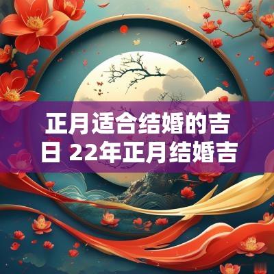 正月适合结婚的吉日 22年正月结婚吉日