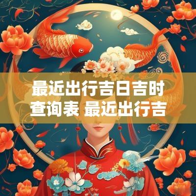 最近出行吉日吉时查询表 最近出行吉日查询大全