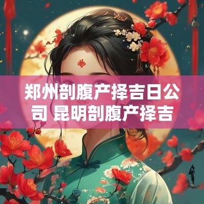 郑州剖腹产择吉日公司 昆明剖腹产择吉日公司