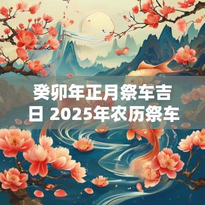 癸卯年正月祭车吉日 2025年农历祭车吉日