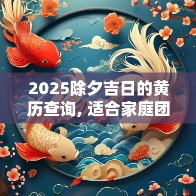 2025除夕吉日的黄历查询, 适合家庭团聚与庆祝活动