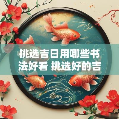 挑选吉日用哪些书法好看 挑选好的吉日怎么写