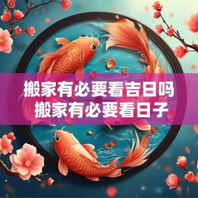 搬家有必要看吉日吗 搬家有必要看日子吗