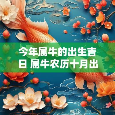 今年属牛的出生吉日 属牛农历十月出生吉日
