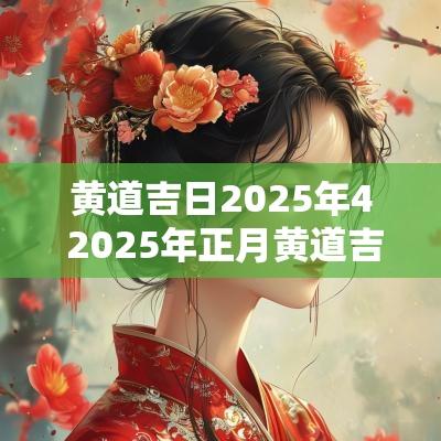 黄道吉日2026年4 2026年正月黄道吉日