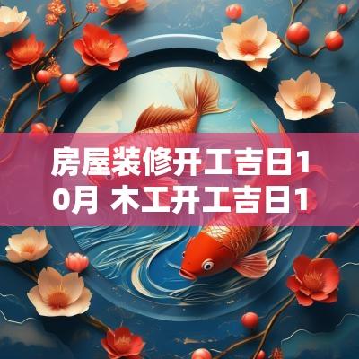 房屋装修开工吉日10月 木工开工吉日10月