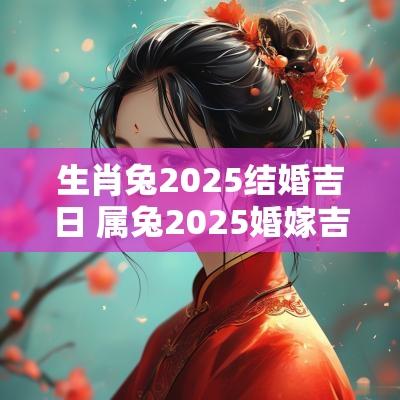 生肖兔2025结婚吉日 属兔2025婚嫁吉日