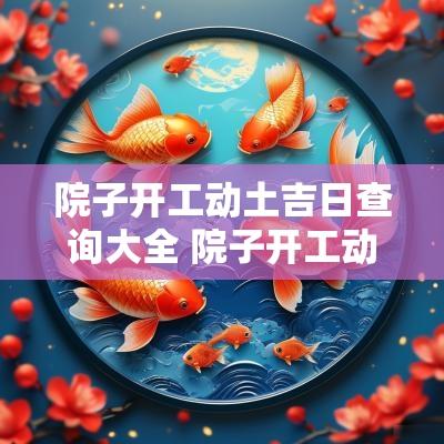 院子开工动土吉日查询大全 院子开工动土仪式