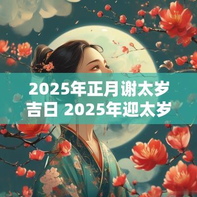 2025年正月谢太岁吉日 2025年迎太岁最佳日子