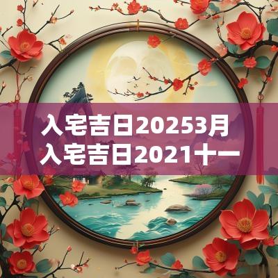 入宅吉日20253月 入宅吉日2025十一月