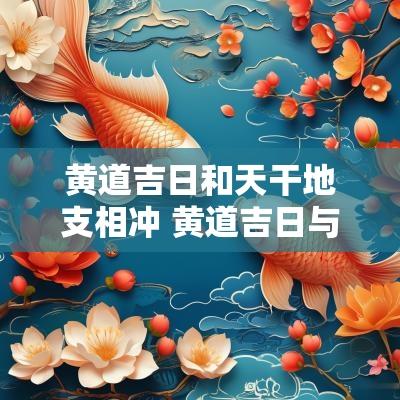 黄道吉日和天干地支相冲 黄道吉日与自己的五行相冲