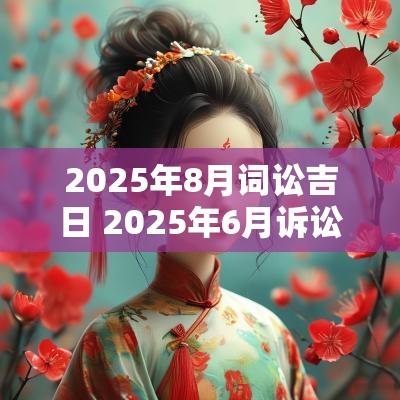 2025年8月词讼吉日 2025年6月诉讼吉日