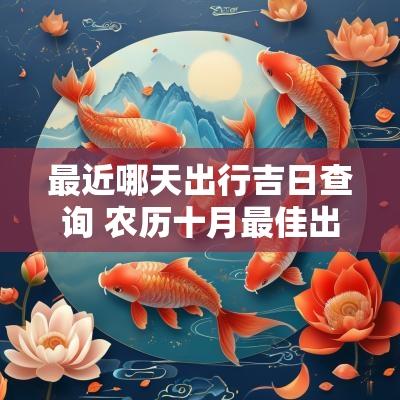 最近哪天出行吉日查询 农历十月最佳出行吉日