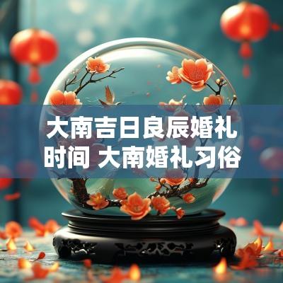 大南吉日良辰婚礼时间 大南婚礼习俗