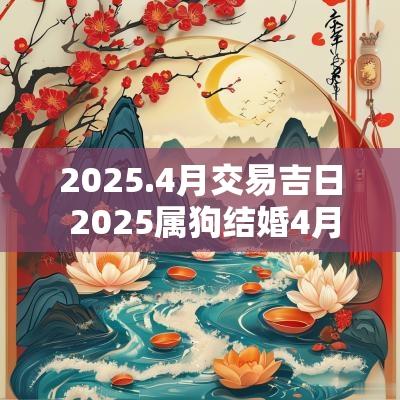 2025.4月交易吉日 2025属狗结婚4月吉日