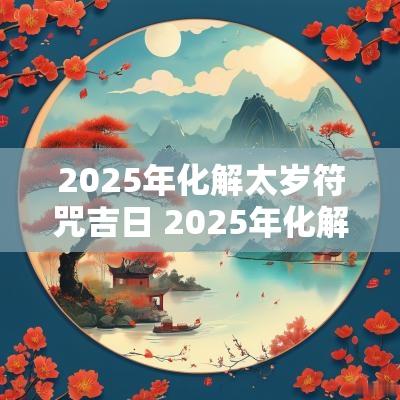 2025年化解太岁符咒吉日 2025年化解太岁的表文