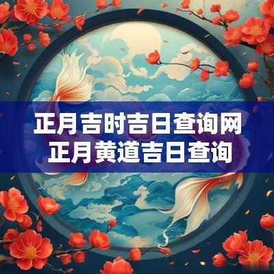 正月吉时吉日查询网 正月黄道吉日查询表