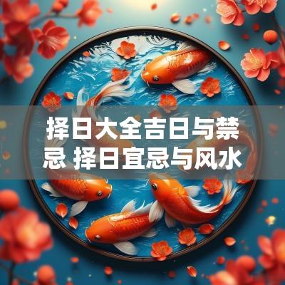 择日大全吉日与禁忌 择日宜忌与风水