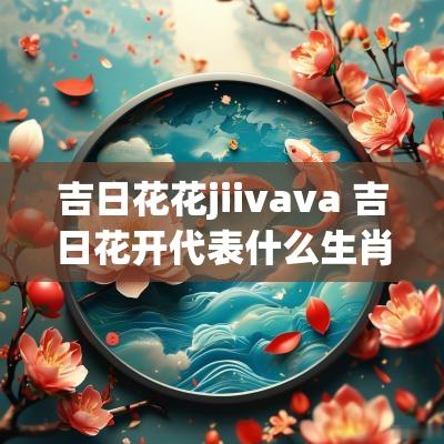 吉日花花jiivava 吉日花开代表什么生肖
