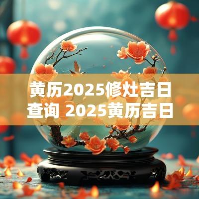 黄历2025修灶吉日查询 2025黄历吉日查询大全