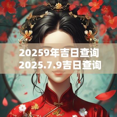 20259年吉日查询 2025.7.9吉日查询
