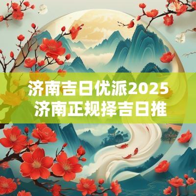 济南吉日优派2025 济南正规择吉日推荐