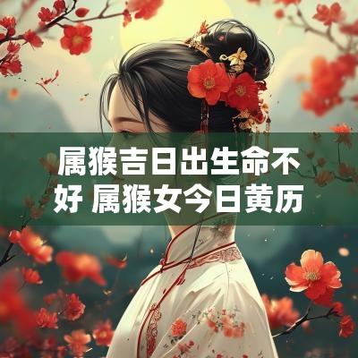 属猴吉日出生命不好 属猴女今日黄历吉日