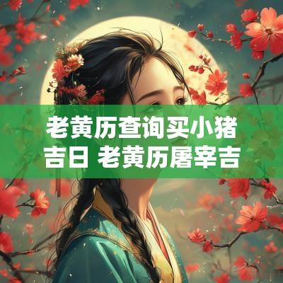 老黄历查询买小猪吉日 老黄历屠宰吉日查询