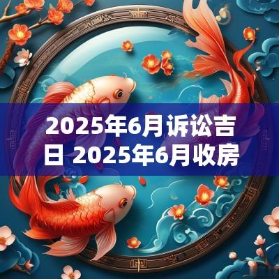 2025年6月诉讼吉日 2025年6月收房吉日