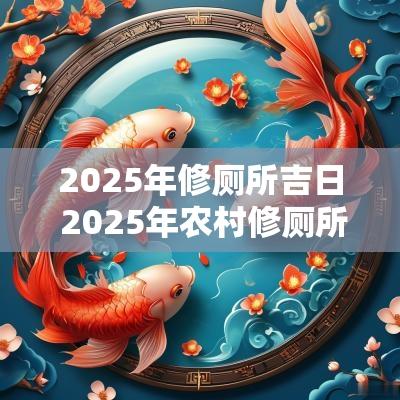2025年修厕所吉日 2025年农村修厕所吉日
