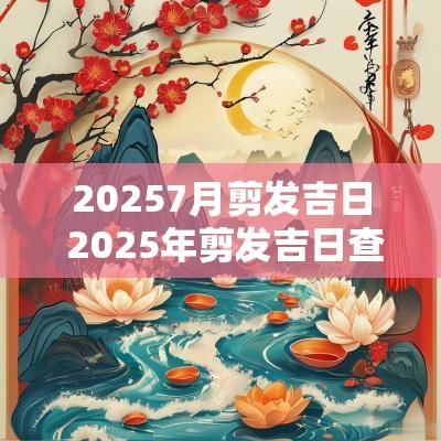20257月剪发吉日 2025年剪发吉日查询