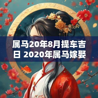 属马20年8月提车吉日 2025年属马嫁娶吉日