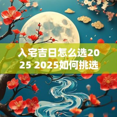 入宅吉日怎么选2025 2025如何挑选入宅吉日