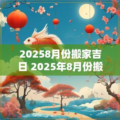 20258月份搬家吉日 2025年8月份搬家最佳吉日