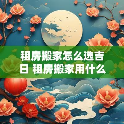 租房搬家怎么选吉日 租房搬家用什么方法最好