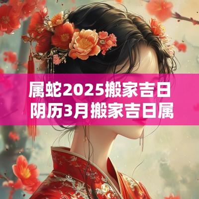 属蛇2025搬家吉日 阴历3月搬家吉日属蛇
