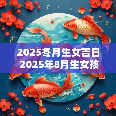 2025冬月生女吉日 2025年8月生女孩黄道吉日