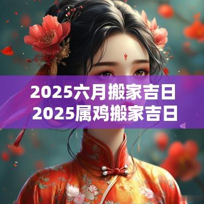2025六月搬家吉日 2025属鸡搬家吉日9月